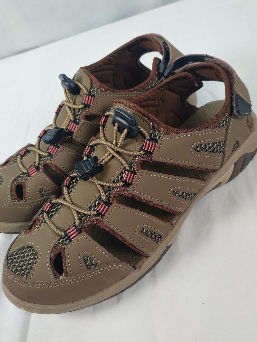 Eddie Bauer Blakely Women's Size 7 Closed Toe Hiking Water Shoes Brown Leather - Picture 3 of 11